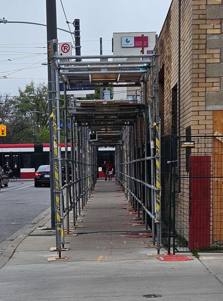 Sidewalk Shed Toronto